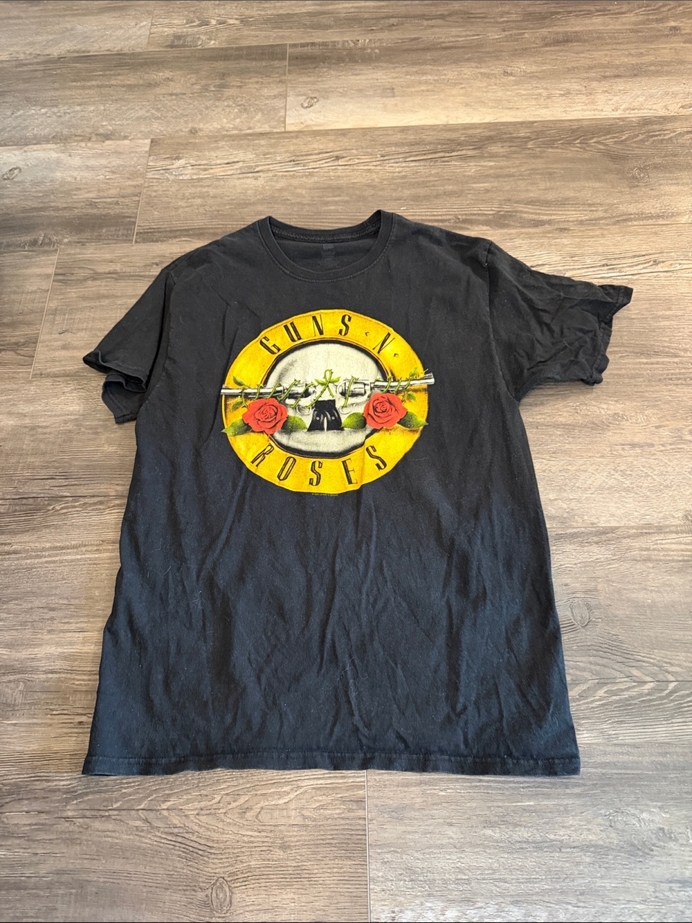 Guns N' Roses Logo Short‎ Sleeve Tee - Black